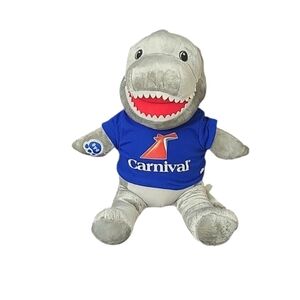 Build-A-Bear Shark 14" with Carnival Shirt